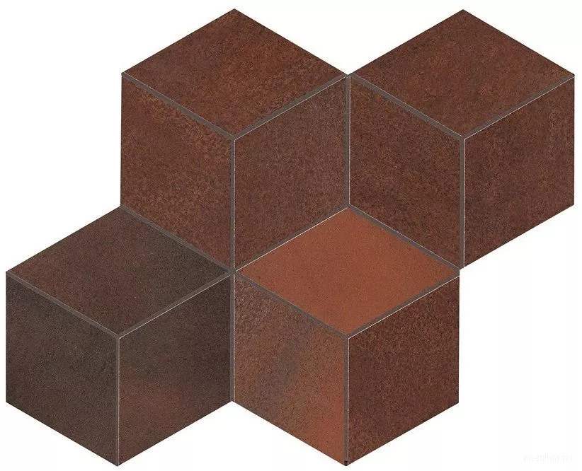 Corten Mosaico Esagono Matt 35,2x30,5