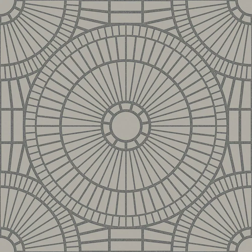 Dec. Libr. Hypnotic Owl Titanium 60x60