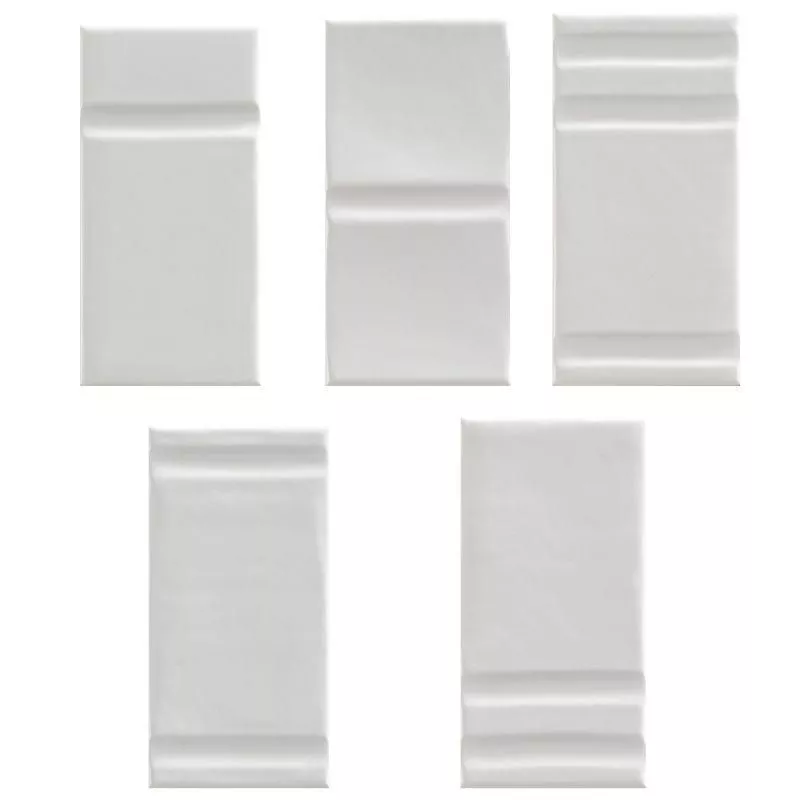 White Glossy Decoro 7,5x15