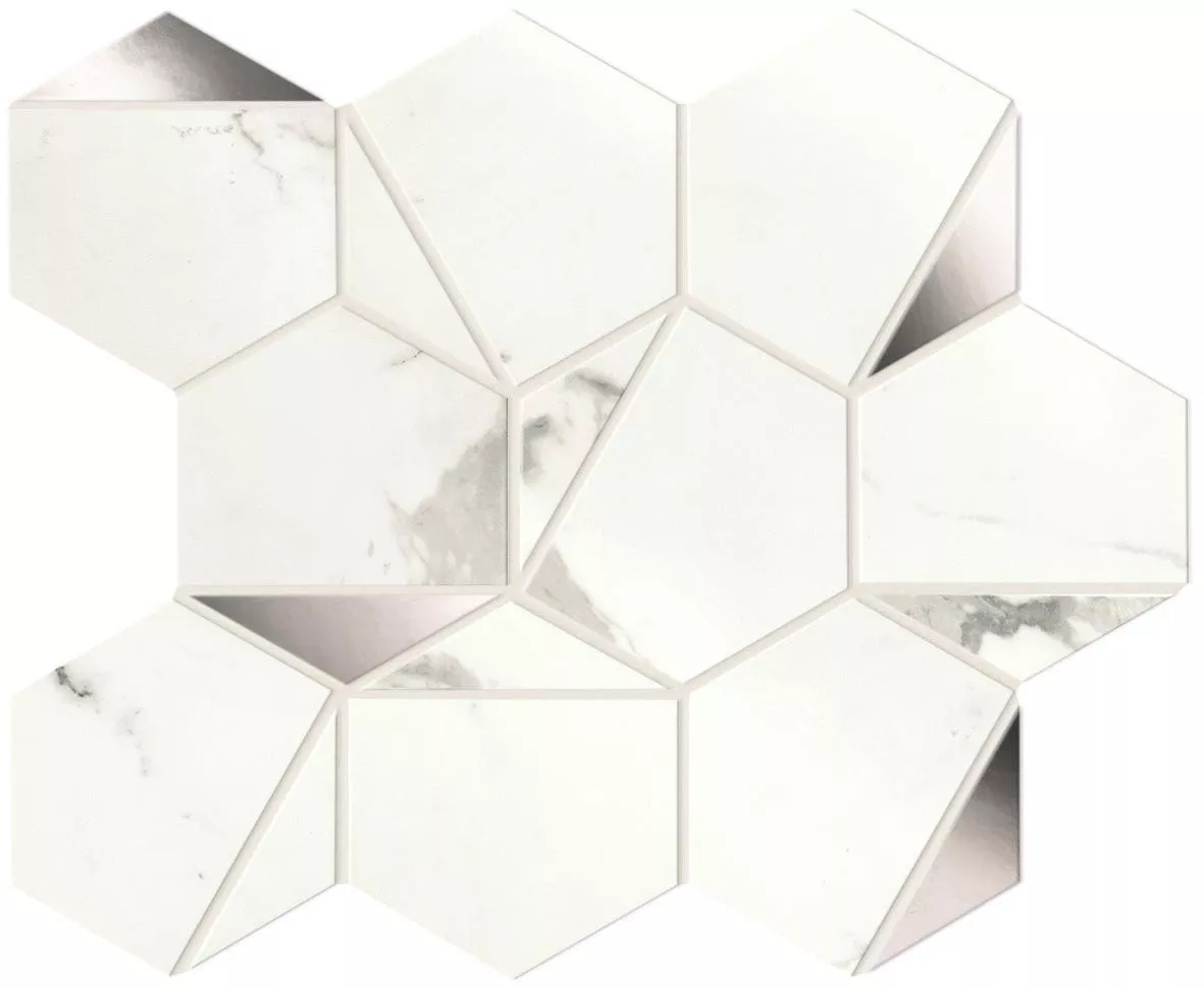 Statuario Supremo Platino Hex Shiny 25,1x29