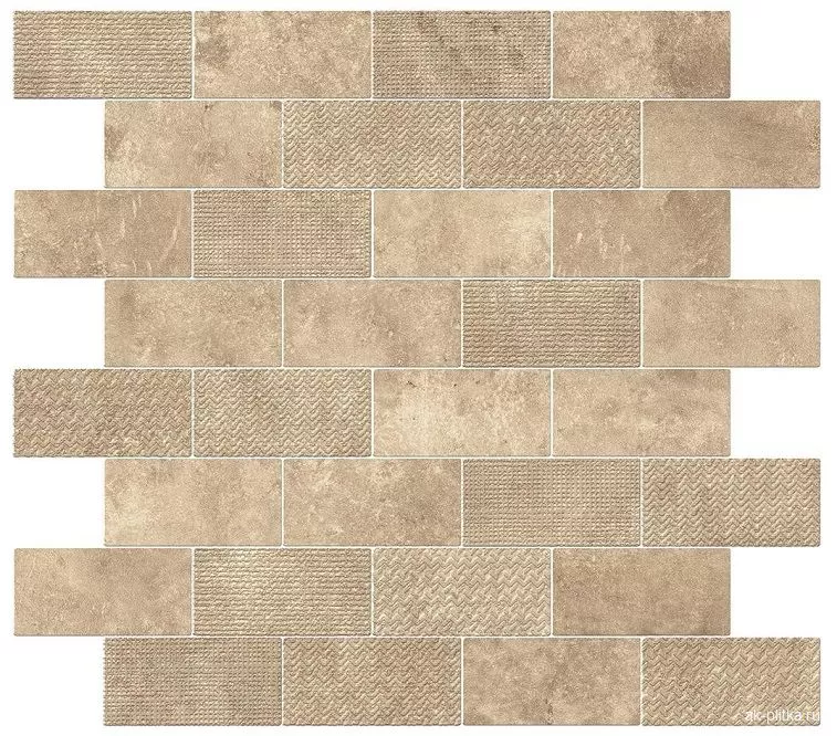 Beige Tumbled Minibrick 30,5x30,5