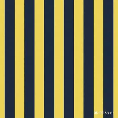 Riga Grande Blu su Giallo Ocra 20x20