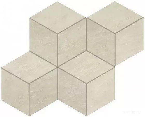 Mosaico Esagono Imperial White Lapp 35x30