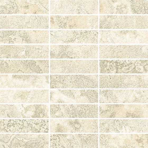 Muretto Bianco Cross Cut 9mm 30x30