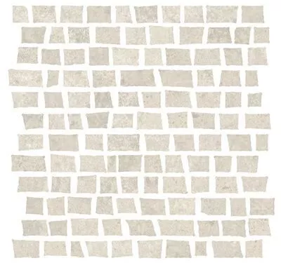 Mosaico Random Metallo Bianco 30x30