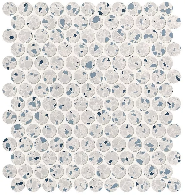 Gemme Azzurro Round Mosaico 29x32.5