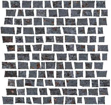 Mosaico Random Metallo Nero 30x30