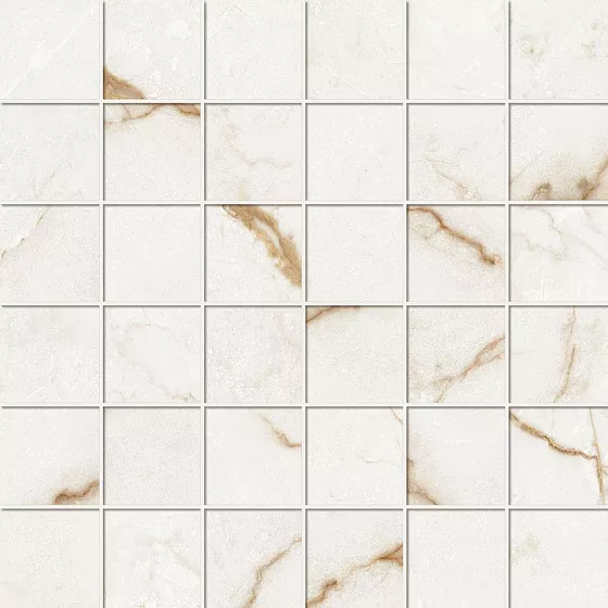 Sahara Blanc Mosaic Matt 30x30