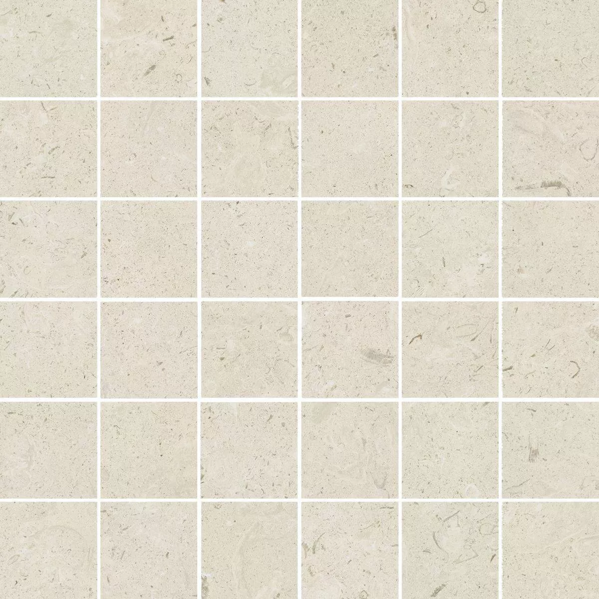 Stone White Mosaico Nat Ret 30x30