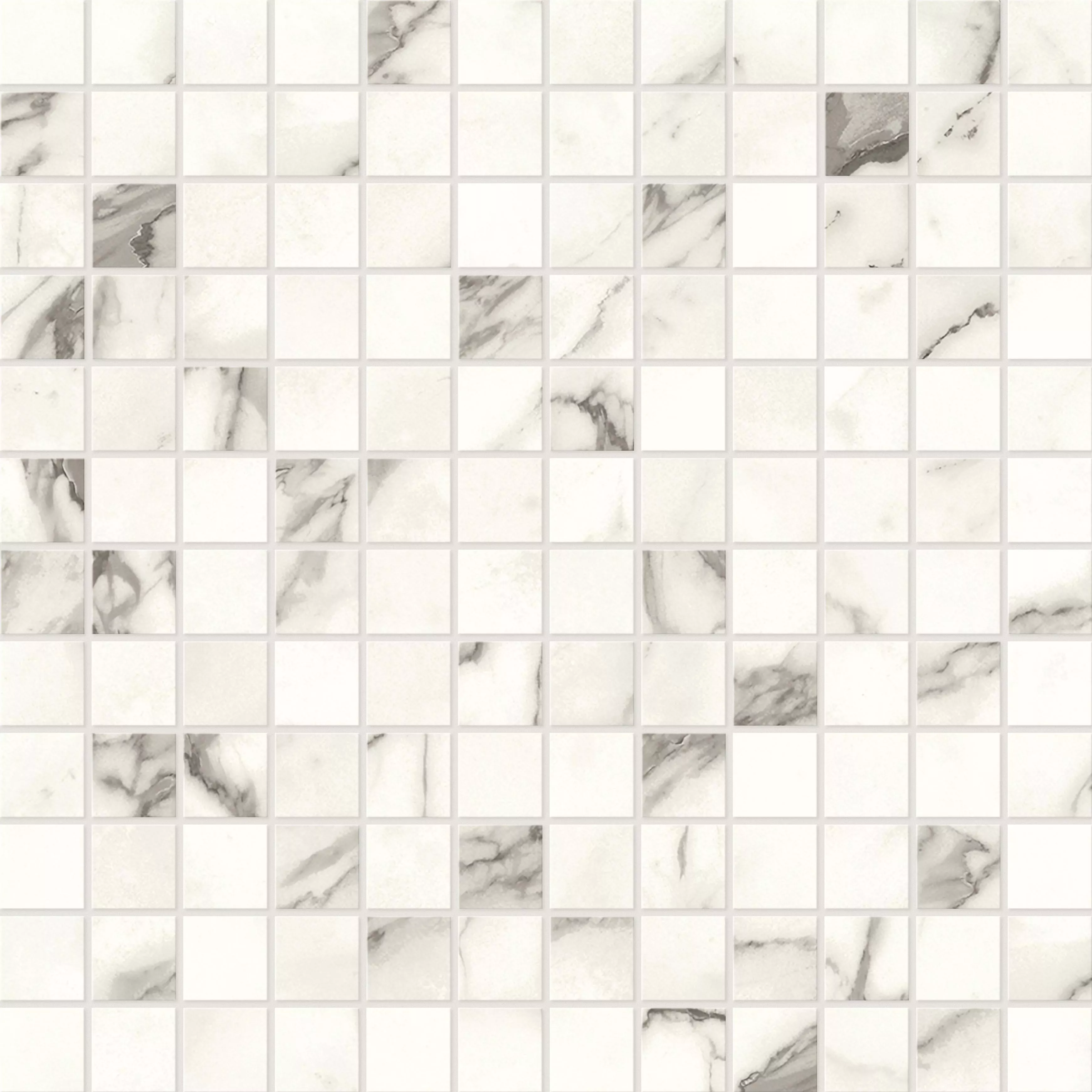 Statuario Supremo Mosaico Polished 30x30