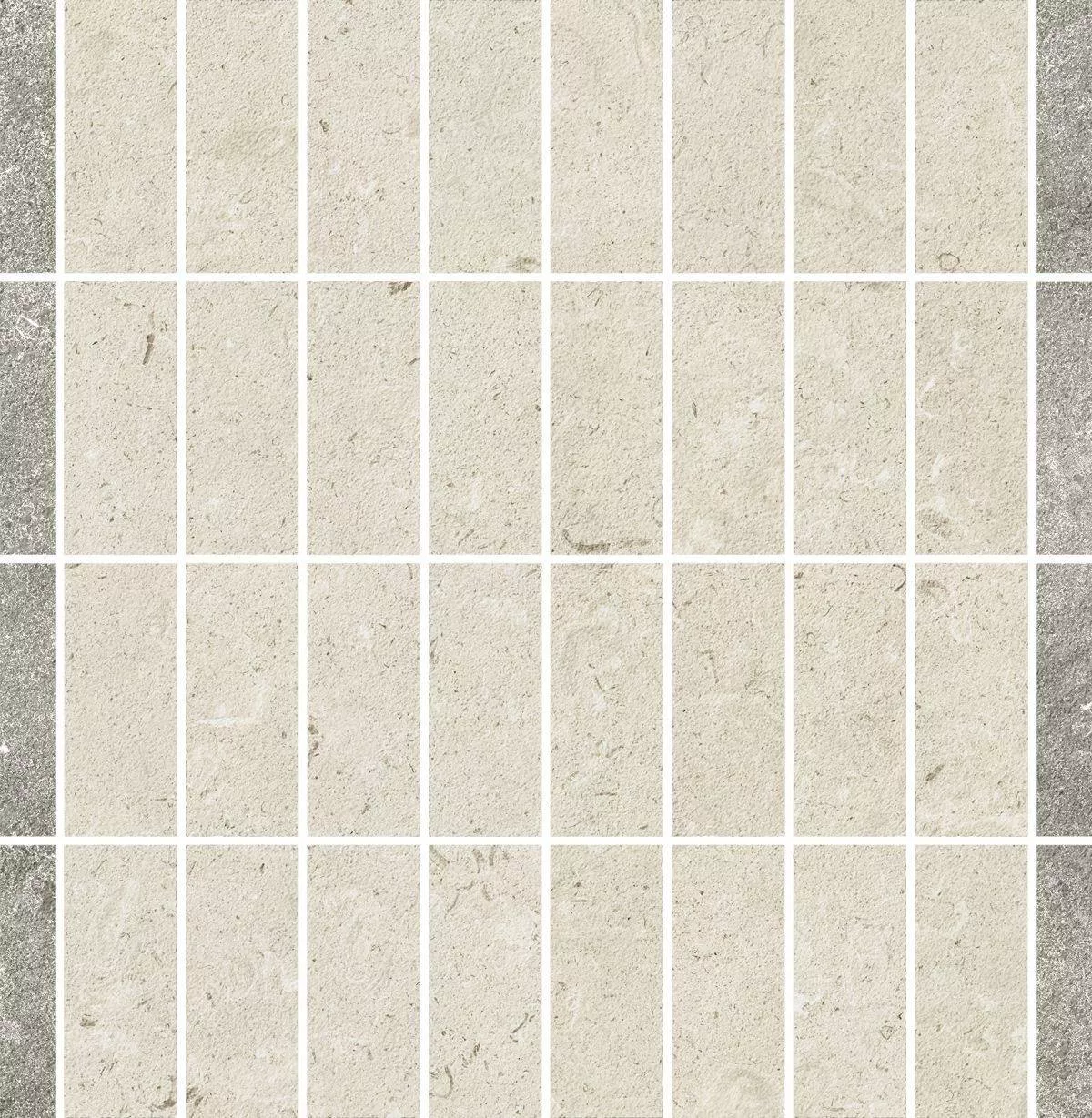 Stone White Mosaico Streets Nat Ret 31.3x31.3