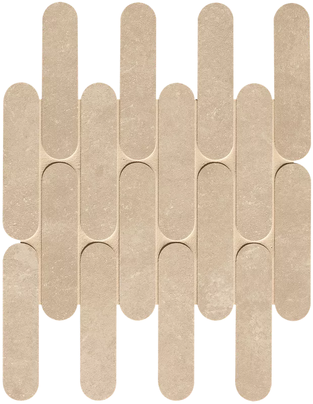 Beige Curve Mosaico Matt 29x29,5