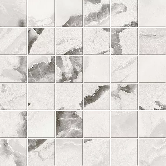 Oyster White Mosaic Lap 30x30