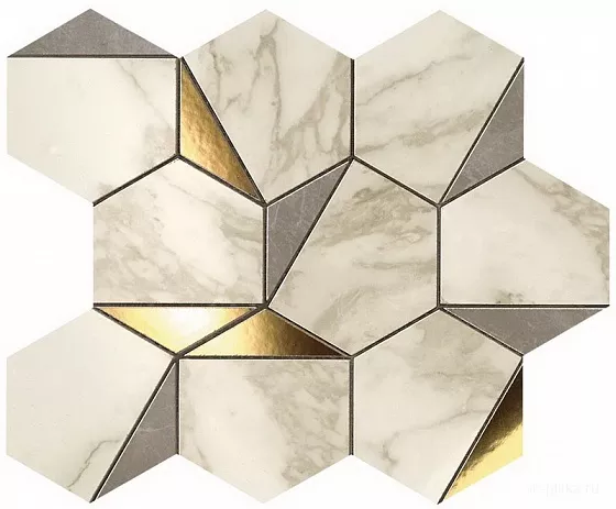 Gold Hex Gris-Calacatta 25,1x29